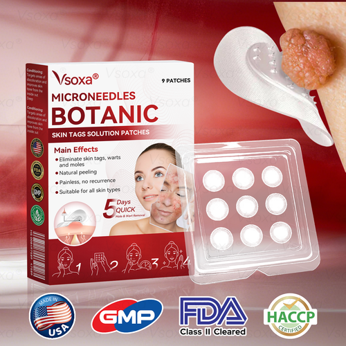 𝑉𝑠𝑜𝑥𝑎® 💧Microneedles Botanical Skin Tags Solution Patches - Made in the USA