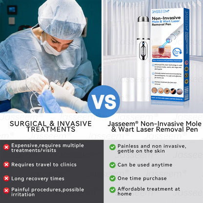 𝐉𝐚𝐬𝐬𝐞𝐞𝐦®👩‍⚕️🎁 𝐍𝐨𝐧-𝐈𝐧𝐯𝐚𝐬𝐢𝐯𝐞 𝐌𝐨𝐥𝐞 & 𝐖𝐚𝐫𝐭 𝐋𝐚𝐬𝐞𝐫 𝐑𝐞𝐦𝐨𝐯𝐚𝐥 𝐏𝐞𝐧 (𝐐𝐮𝐢𝐜𝐤 𝐚𝐧𝐝 𝐩𝐚𝐢𝐧𝐥𝐞𝐬𝐬 𝐫𝐞𝐦𝐨𝐯𝐚𝐥 𝐨𝐟 𝐰𝐚𝐫𝐭𝐬, 𝐦𝐨𝐥𝐞𝐬, 𝐚𝐠𝐞 𝐬𝐩𝐨𝐭𝐬, 𝐚𝐧𝐝 𝐬𝐤𝐢𝐧 𝐭𝐚𝐠𝐬 𝐰𝐢𝐭𝐡 𝐧𝐨 𝐬𝐢𝐝𝐞 𝐞𝐟𝐟𝐞𝐜𝐭𝐬)