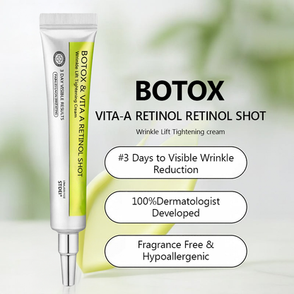Official Store | Rejuvenate Your Skin Instantly 💫 STDEI® BOTOX & VITA A RETINOL SHOT Anti-Wrinkle Lifting & Firming Cream