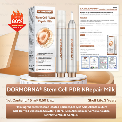 𝐷𝑂𝑅𝑀𝑂𝑅𝑁𝐴® 💕 Stem Cell PDRN Repair Milk | With 2000PPM Exosome‑Coated Micro‑Spicules 👩‍⚕️