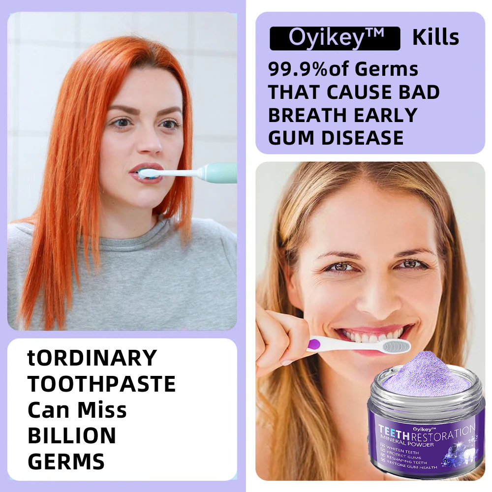 Oyikey® 🎁Tooth Restoration Mineral Powder (Whitening, Restoring Tooth Health)