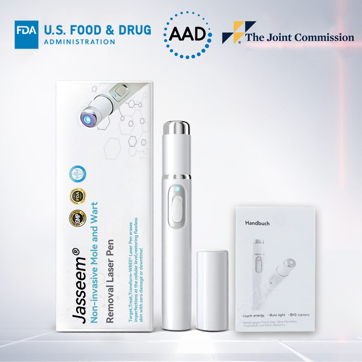 𝐉𝐚𝐬𝐬𝐞𝐞𝐦® 🧡Non-invasive Mole and Wart Removal Laser Pen (Quick and painless removal of warts, moles, age spots and skin tags - without any side effects)