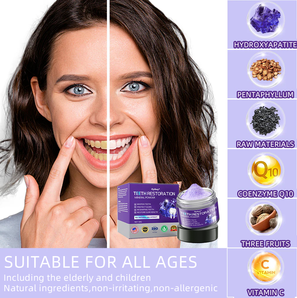 𝐎𝐲𝐢𝐤𝐞𝐲® 💕Mineral Whitening Tooth Powder  (🎁 Exclusive Promotion - 60% Off)