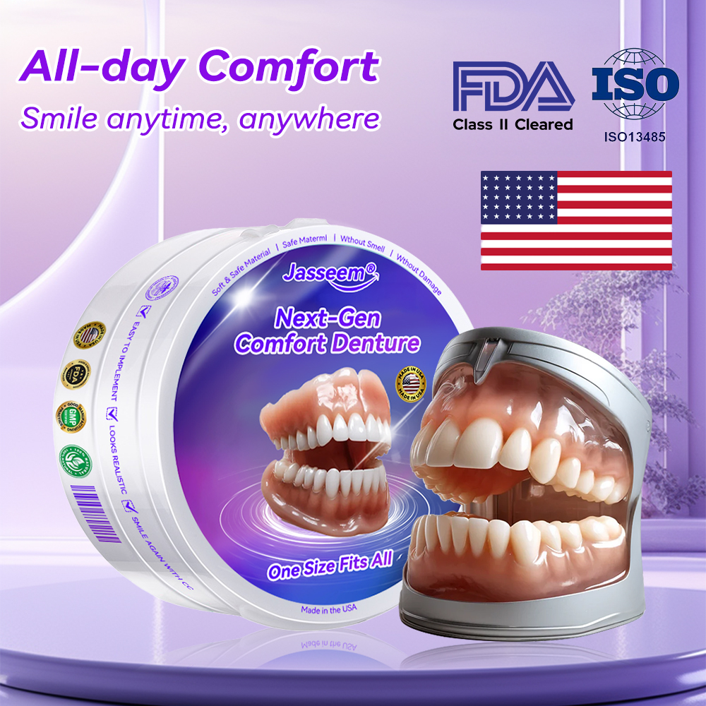 𝐉𝐚𝐬𝐬𝐞𝐞𝐦® Latest Premium Comfort Dentures💖 (High-End Dentures, Easy to Wear - Limited Time 70% Discount)🔥
