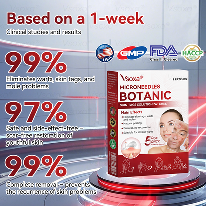 🛡️ 𝑉𝑠𝑜𝑥𝑎® 💕 Microneedle Botanical Skin Tag Repair Patches (Painless, scar‑free, fast removal of various blemishes and acne)👩‍⚕️