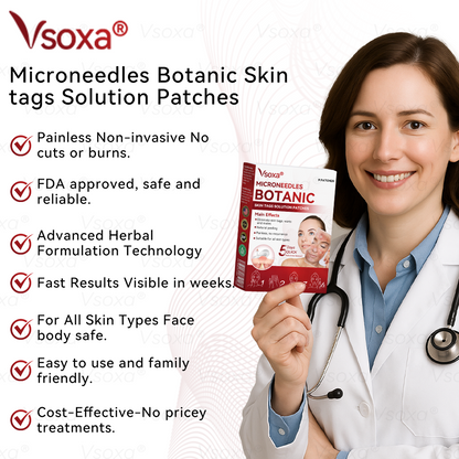 🛡️ 𝑉𝑠𝑜𝑥𝑎® 💕 Microneedle Botanical Skin Tag Repair Patches (Painless, scar‑free, fast removal of various blemishes and acne)👩‍⚕️