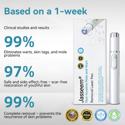 𝐉𝐚𝐬𝐬𝐞𝐞𝐦® Medical-Grade Laser Pen 🎉 (Powered by CO₂ laser technology – effectively removes moles, warts, skin tags, pigmentation spots, and other skin imperfections)🏆
