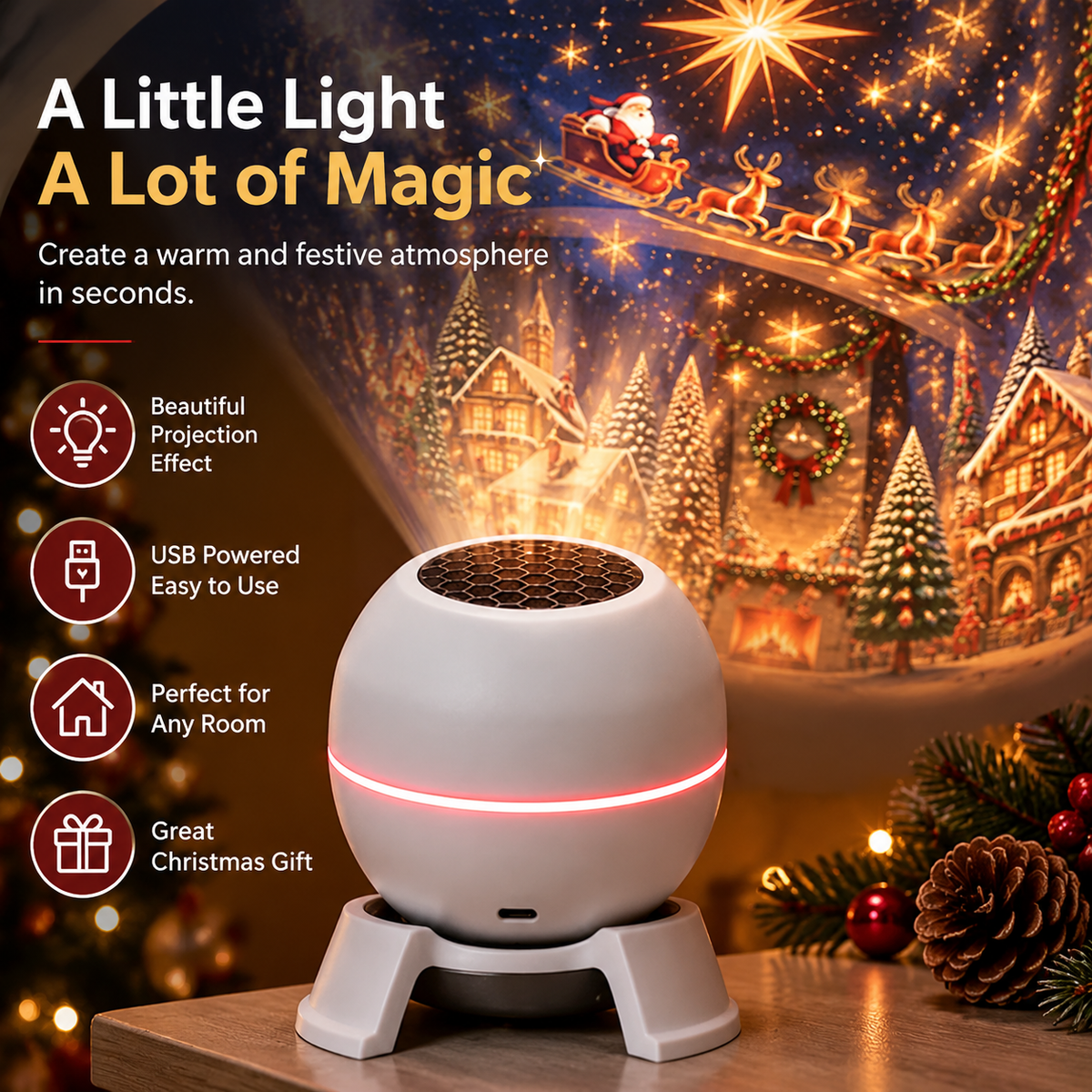 Official Store | 🎁🎁 SCNDR® Smart Holographic Projector (HD Smart Dynamic 5D)